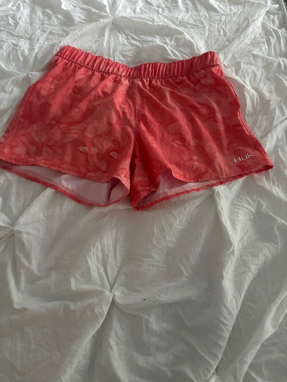 Huk Pink Coral Camo Swim Shorts